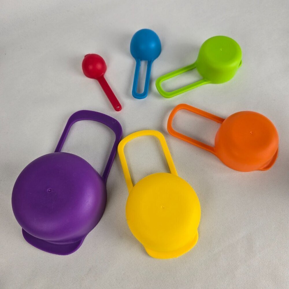 6PC Nested Colorful Measuring Cup Spoons - Picture 5 of 6